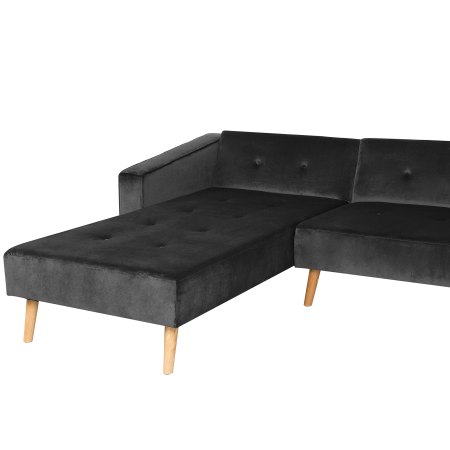 4-seater corner sofa VADSO Velvet Black Right [7]