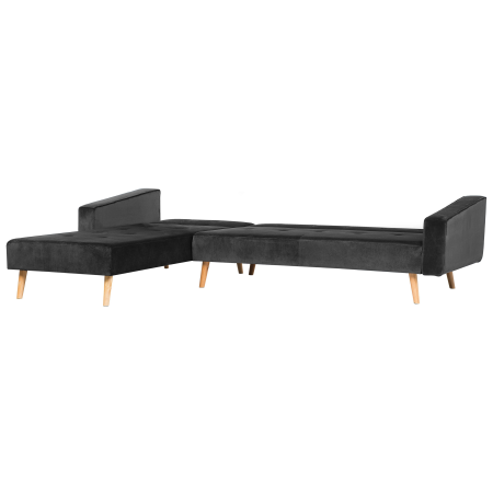4-seater corner sofa VADSO Velvet Black Right [5]