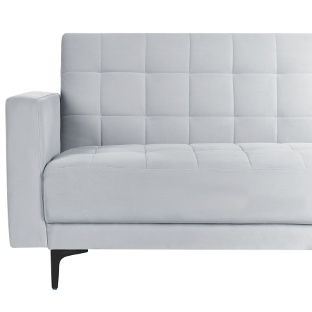 ABERDEEN 4-seater modular corner sofa Velvet Light Grey Left [6]