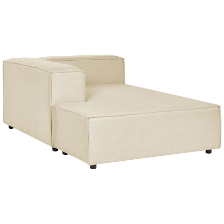 3-seater modular corner sofa APRICA Synthetic Linen Beige Right [6]