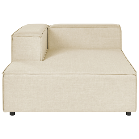 3-seater modular corner sofa APRICA Synthetic Linen Beige Right [5]