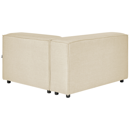 3-seater modular corner sofa APRICA Synthetic Linen Beige Right [10]
