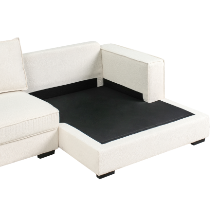 Colțar RENDERS Boucle Alb-murdar Stânga [8]