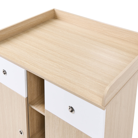 Comodă cu masă pentru înfășat DELISLE Maro deschis [6]