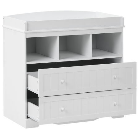 Comodă cu masă pentru înfășat VIRDEN Alb [3]