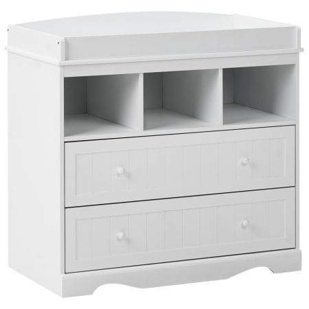 Comodă cu masă pentru înfășat VIRDEN Alb [1]
