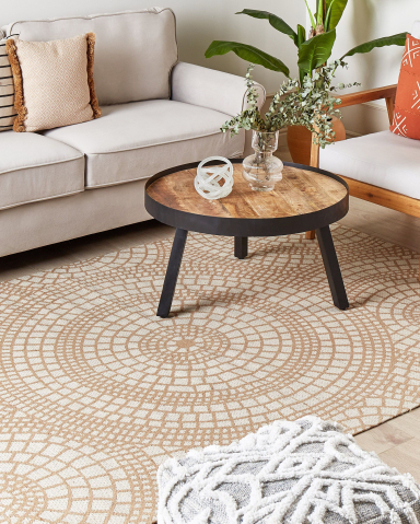 Covor împletit - ARIBA Rug White Beige 160 x 230 cm Jute