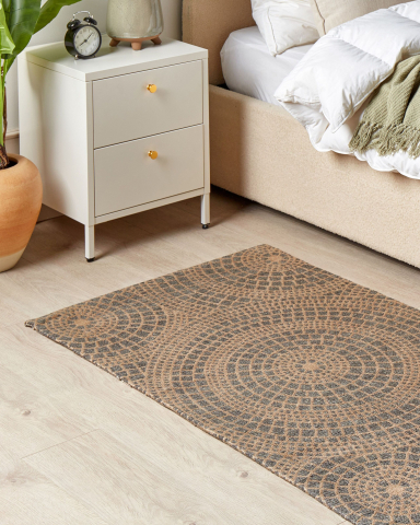 Covor împletit - ARIBA Rug Grey Beige 80 x 150 cm Jute