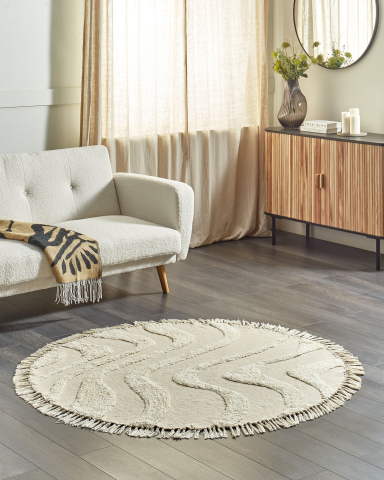 Carpets - CARP ARTMAK Beige ø 140 cm Cotton