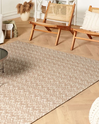 Covor împletit - Rug ATIMA Beige 200 x 300 cm Jute