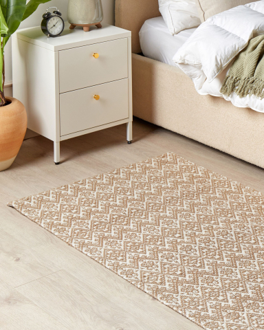 Covor împletit - ATIMA carpet Beige 80 x 150 cm Jute