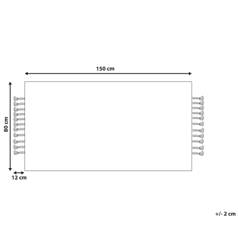 Covor BERISSA Bej 80 x 150 cm Iută [2]