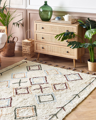 Covor împletit - CORUM Beige Rug 160 x 230 cm Cotton
