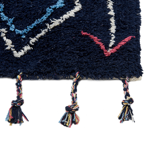 CORUM Rug Black 160 x 230 cm Cotton [3]