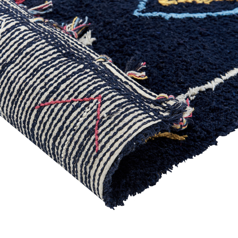 CORUM Rug Black 160 x 230 cm Cotton [4]