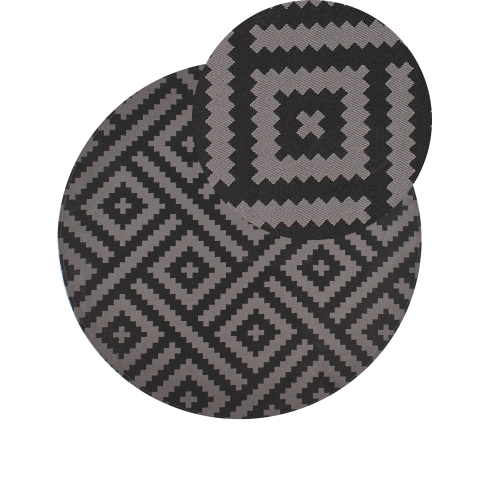 AJMER Outdoor Carpet Black ø 120 cm [1]