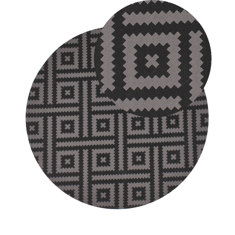 Outdoor rug AJMER Black ø 160 cm [1]