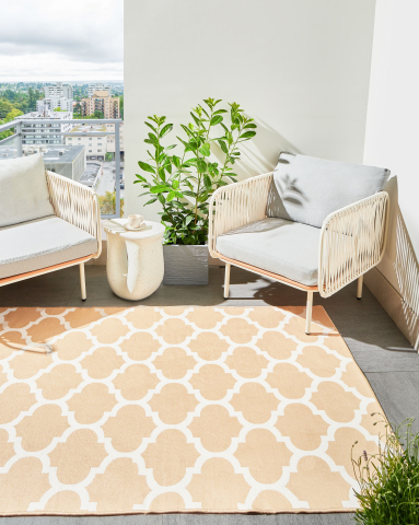 Covor de exterior - Covor de exterior AKSU Bej 140 x 200 cm Reversibil