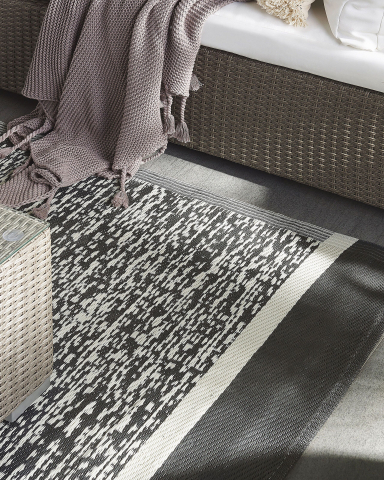 Covor de exterior - Covor de exterior BALLARI Negru 120 x 180 cm