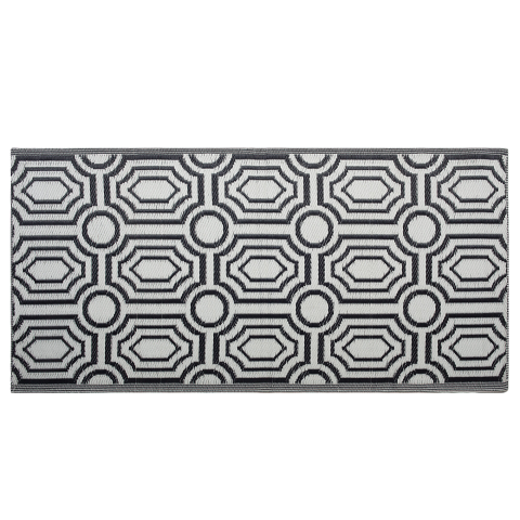 Covor de exterior BIDAR Negru 90 x 180 cm Reversibil [1]