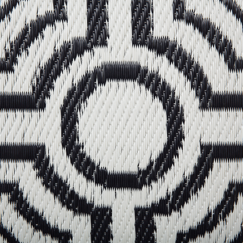 Covor de exterior BIDAR Negru 90 x 180 cm Reversibil [4]