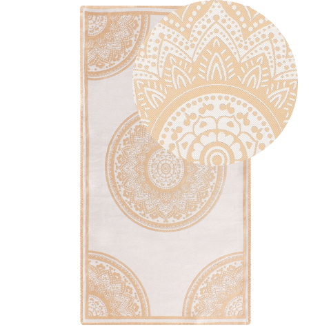 Covor de exterior HUBLI Bej 80 x 150 cm [1]