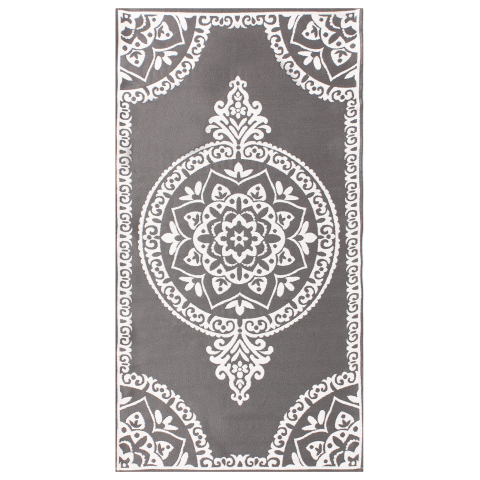 Outdoor rug KOHIMA Grey 80 x 150 cm [3]