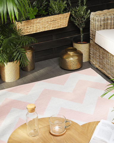 Covor de exterior - Covor de exterior KONARLI Roz 140 x 200 cm