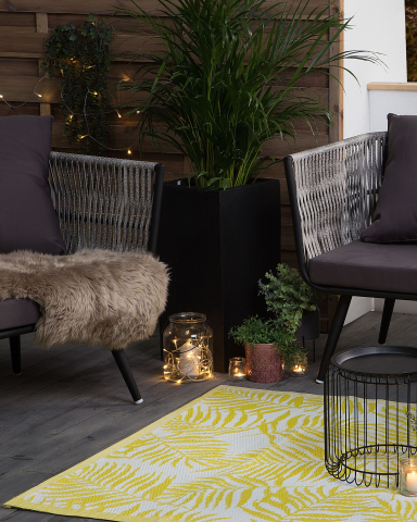 Covor de exterior - Covor de exterior KOTA Galben 120 x 180 cm Reversibil