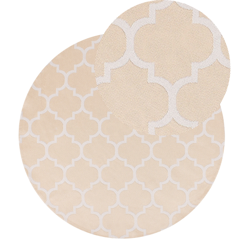 Covor de exterior MOSORE Bej ø 120 cm [1]