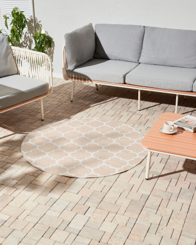 Covor de exterior - Covor de exterior MOSORE Bej ø 120 cm