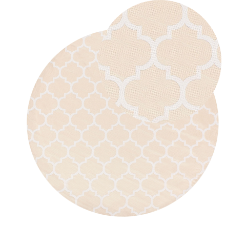 MOSORE Outdoor Rug Beige ø 160 cm [1]