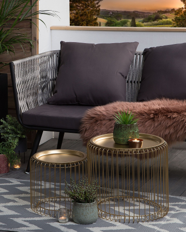 Covor de exterior - Covor de exterior SIRSA Gri 90 x 180 cm