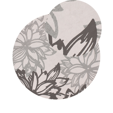 Outdoor rug SOLAPUR Grey ø 160 cm [1]