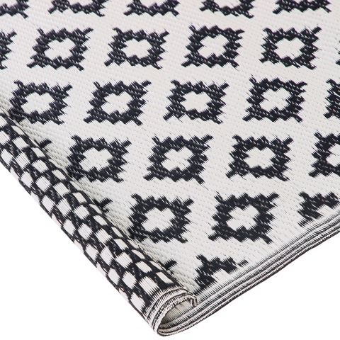 THANE Outdoor Rug Black 120 x 180 cm [4]