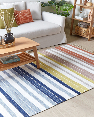 Covor împletit - Covor de exterior TOZAKLI Multicolor 140 x 200 cm