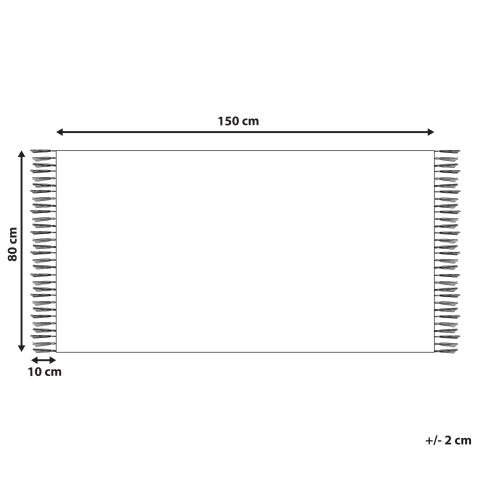 Covor de exterior TOZAKLI Multicolor 80 x 150 cm [2]