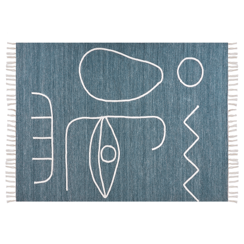 Covor de exterior YAVU Albastru 140 x 200 cm [1]