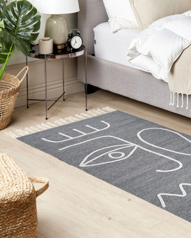 Covor împletit - Covor de exterior YAVU Gri 80 x 150 cm