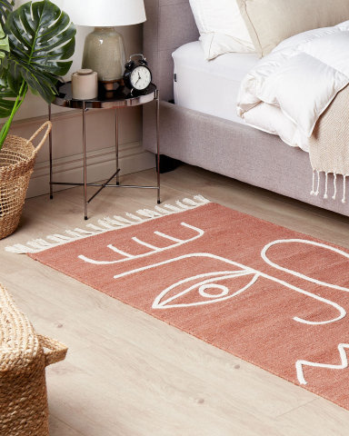 Covor împletit - Covor de exterior YAVU Roșu deschis 80 x 150 cm