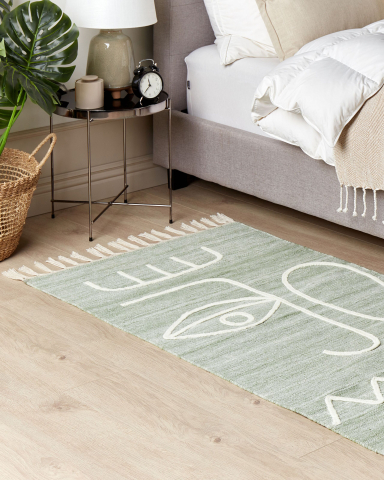 Covor împletit - Outdoor rug YAVU Light green 80 x 150 cm