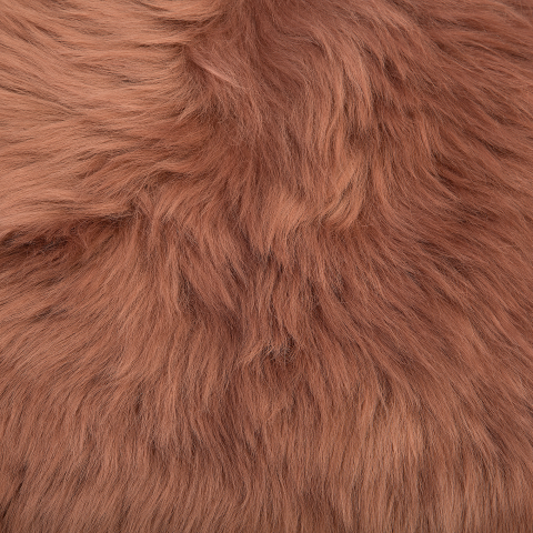 Covor din blană de oaie ULURU Maro deschis 65 x 110 cm [3]