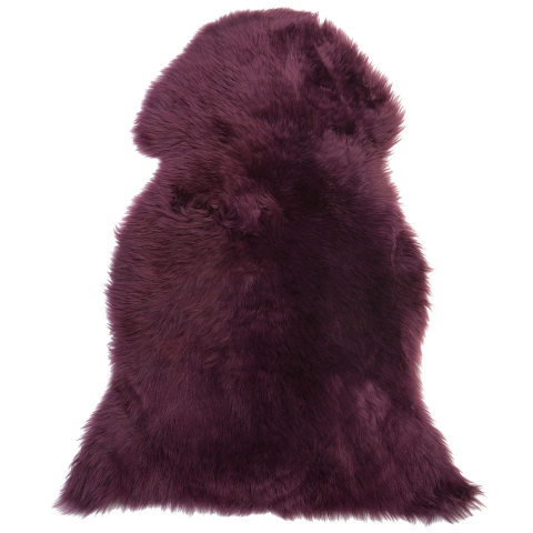 ULURU Sheepskin Rug Purple 65 x 110 cm [1]