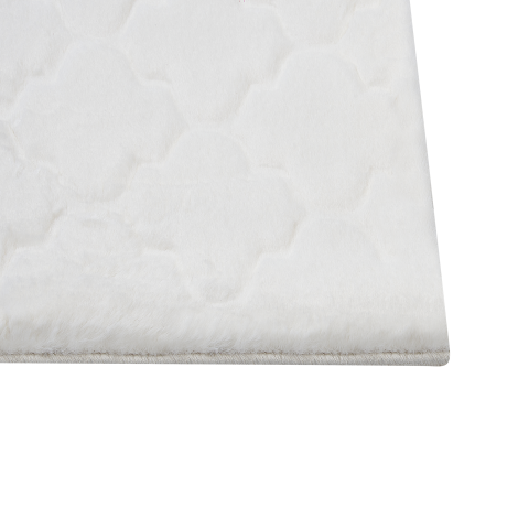 GHARO Faux Fur Rug White 160 x 230 cm [6]