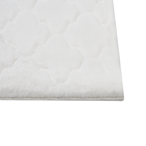 Faux fur rug GHARO White 80 x 150 cm [6]