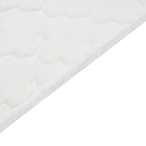 Faux fur rug GHARO White 80 x 150 cm [4]