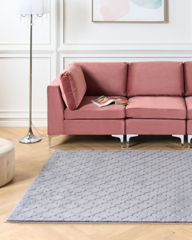 Covor cu fir lung - GHARO synthetic fur carpet Grey 160 x 230 cm