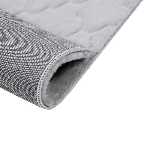 GHARO Faux Fur Rug Grey 80 x 150 cm [5]