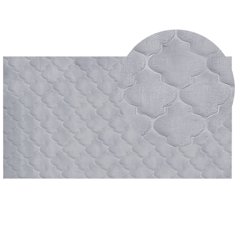 GHARO Faux Fur Rug Grey 80 x 150 cm [1]