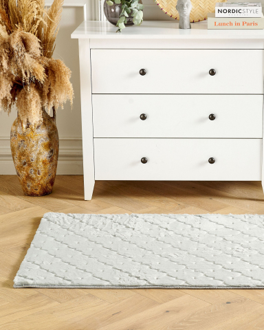 Covor din blană sintetică GHARO Gri deschis 80 x 150 cm [0]